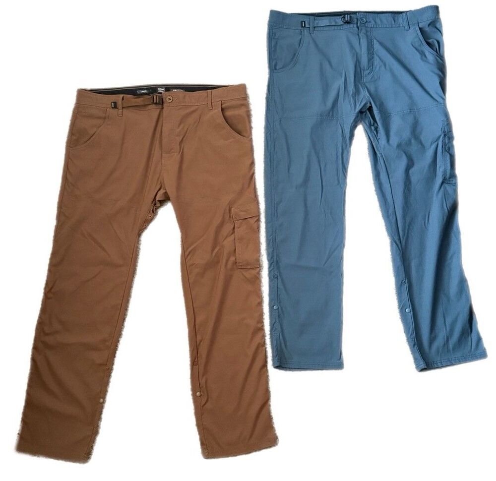Prana Bundle Of 2 Zion Stretch Slim Cargo Pants Men’s Size 40/32